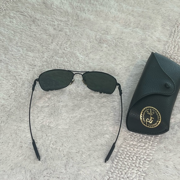 Ray-Ban RB8302 Carbon Fiber Sunglasses Black Frame Green Lenses Made in Italy - Picture 3 of 11